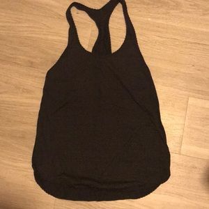 Lululemon black yoga tank, racerback style